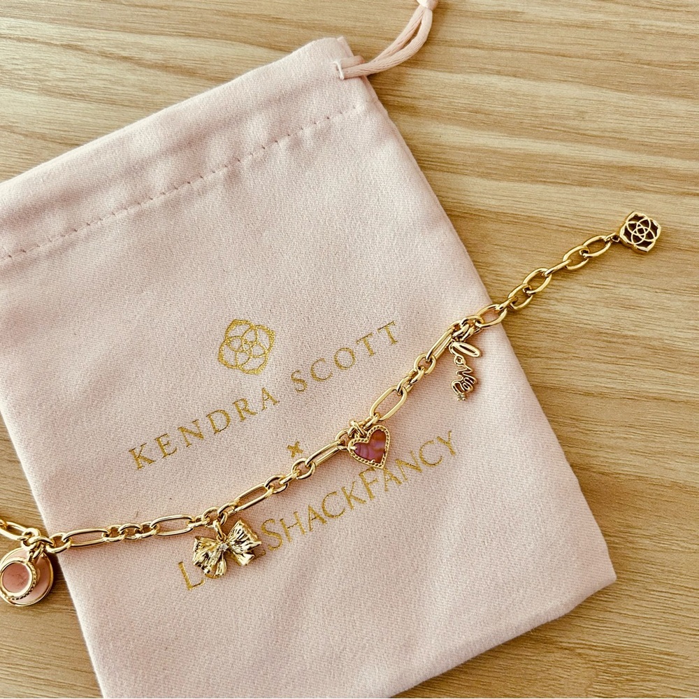 Kendra Scott x LoveShackFancy Gold Charm Bracelet 🎀 SOLD OUT EVERYWHERE